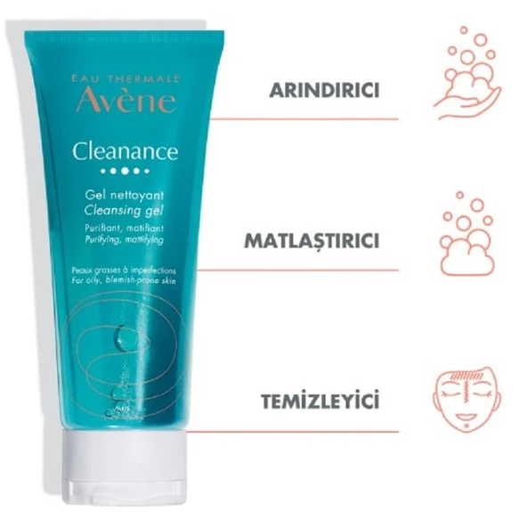 Avène Cleanance Cleansing Gel 200 ml - Resim 2