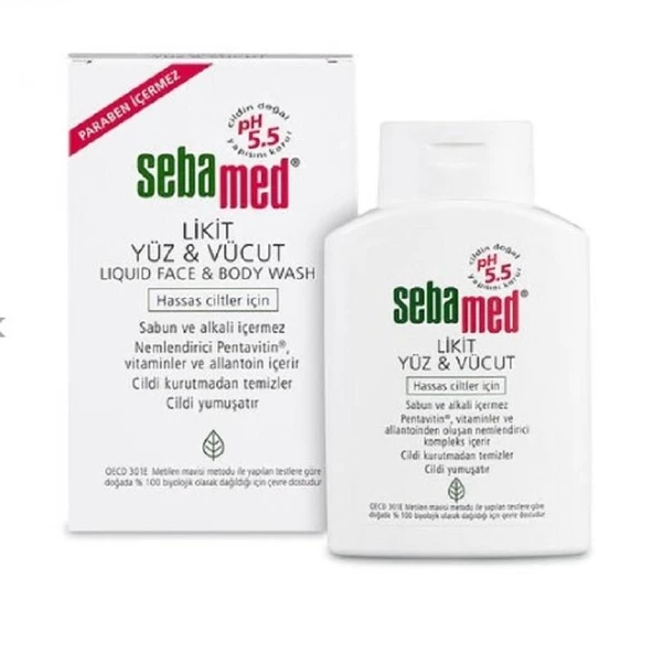 Sebamed Likit Yüz ve Vücut Temizleyici 200 ml ürün görseli 1