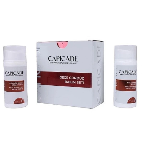 Capicade Gece Gündüz Bakim Seti - Gece Serumu 30 ml + Gündüz Kremi 30 ml ürün görseli 1