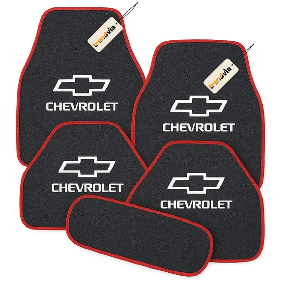 Antrasit Kırmızı Renk Chevrolet 5’li Oto Halı Paspas Seti Kaymaz, Yıkanabilir, Dayanıklı Zemin Koruma ürün görseli 1