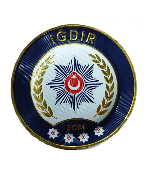 IĞDIR Polis Kol Arması 3D Plastik TPU, Yeni Tip, Cırtlı, Standart Ölçü, 1.sınıf Kalite ürün görseli 1