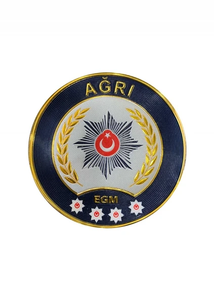 AĞRI Polis Kol Arması 3D Plastik TPU, Yeni Tip, Cırtlı, Standart Ölçü, 1.sınıf Kalite ürün görseli 1