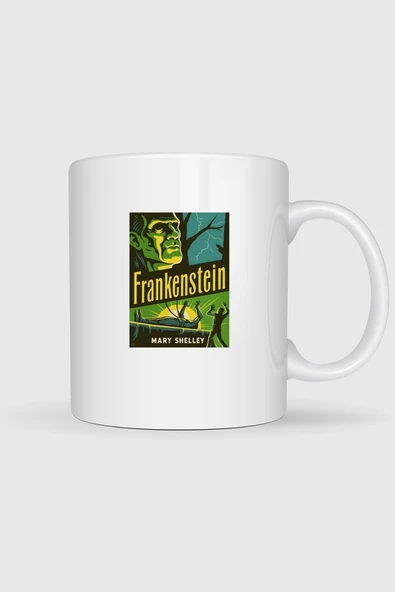 Frankenstein Mary Shelley Hallowen Tasarımlı Kupa Bardak ürün görseli 1