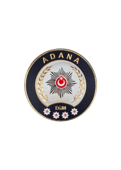 ADANA Polis Kol Arması 3D Plastik TPU, Yeni Tip, Cırtlı, Standart Ölçü, 1.sınıf Kalite ürün görseli 1