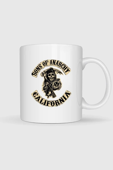 Sons Of Anarchy California Logo Tasarımlı Kupa Bardak ürün görseli 1