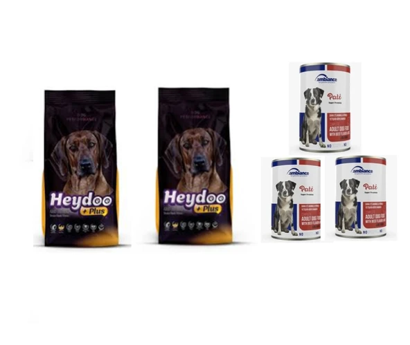 Plus Yüksek Enerjili Yüksek Proteinli Kuzulu Köpek Maması 2 kg X 2 Adet + Dana Etli Konserve ürün görseli 1
