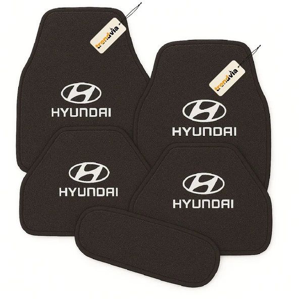 Antrasit Renk Hyundai 5’li Oto Halı Paspas Seti Kaymaz Tabanlı, Suya Dayanıklı ve Kolay Temizlenebilir Araç Paspası ürün görseli 1