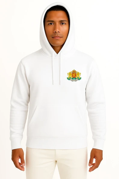 Kapüşonlu Coat Of Arms Of Bulgaria Kingdom Of Bulgaria Cep ve Sırt Tasarımlı Unisex Sweatshirt ürün görseli 1