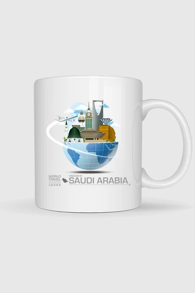 Saudi Arabia Travel Tasarımlı Kupa Bardak ürün görseli 1