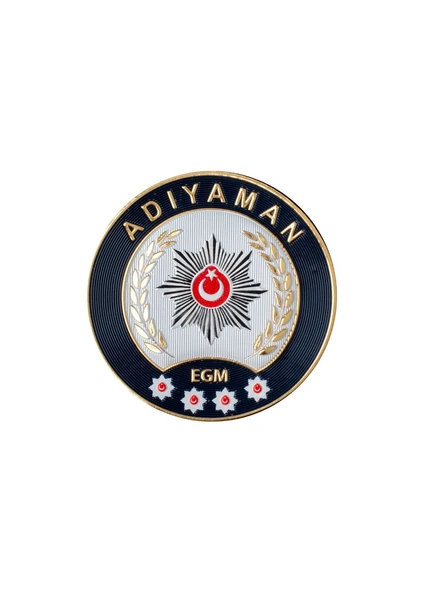 ADIYAMAN Polis Kol Arması 3D Plastik TPU, Yeni Tip, Cırtlı, Standart Ölçü, 1.sınıf Kalite ürün görseli 1