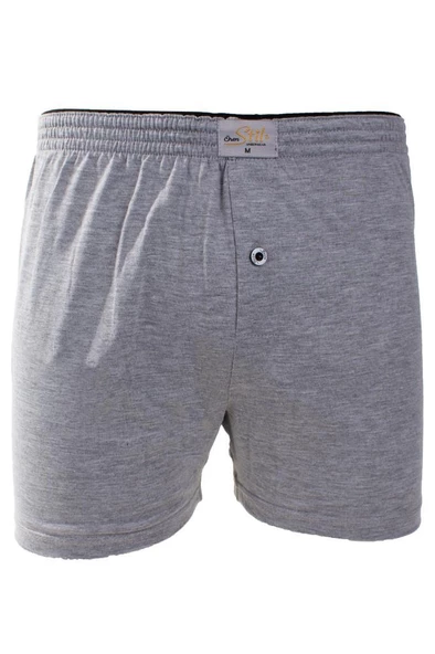 ÖREN STİL 44-7000 GRİ 4'LÜ PAKET ERKEK  HAVLU BEL PAMUKLU BOXER ürün görseli 1