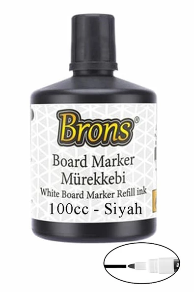 Siyah Yazı Tahta Kalem Mürekkebi 100ml 1 Adet Brons Tahta Kalemi Mürekkebi Kolay Silinebilir 100gr Okul Sınıf Öğrenci ürün görseli 1