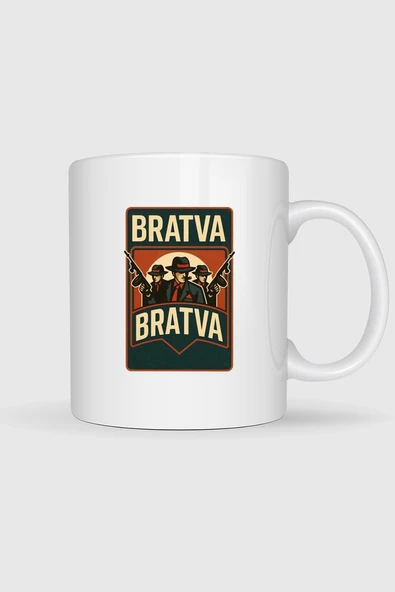 Bratva İtalian Mafia Tasarımlı Kupa Bardak ürün görseli 1