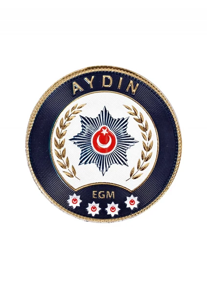 AYDIN Polis Kol Arması 3D Plastik TPU, Yeni Tip, Cırtlı, Standart Ölçü, 1.sınıf Kalite ürün görseli 1