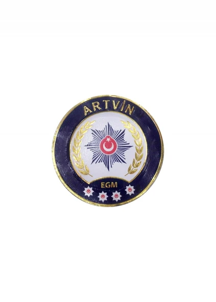 ARTVİN Polis Kol Arması 3D Plastik TPU, Yeni Tip, Cırtlı, Standart Ölçü, 1.sınıf Kalite ürün görseli 1