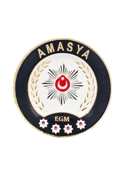 AMASYA Polis Kol Arması 3D Plastik TPU, Yeni Tip, Cırtlı, Standart Ölçü, 1.sınıf Kalite ürün görseli 1