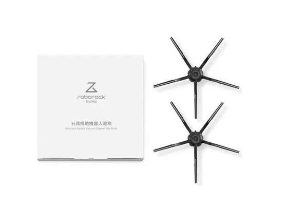 Roborock Xiaomi Roborock S7/s6/s5 Yan Köşe Fırçası 2'li Set Siyah ürün görseli 1
