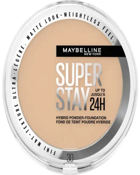 Maybelline Super Stay Hibrit Pudra Fondöten - 30 Numara ürün görseli 1
