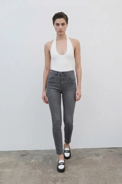 Kadın Dar Paça Skinny Fit Likralı Esnek Jean Pantolon ürün görseli 1