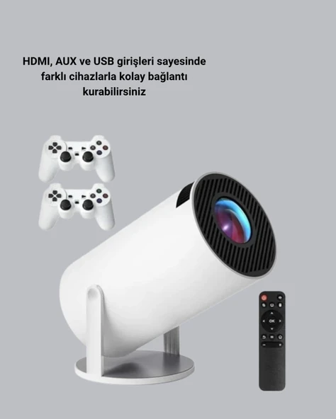 Bluetooth 5.0 ve Wi-Fi 6 Akıllı 4K Projeksiyon - Resim 2