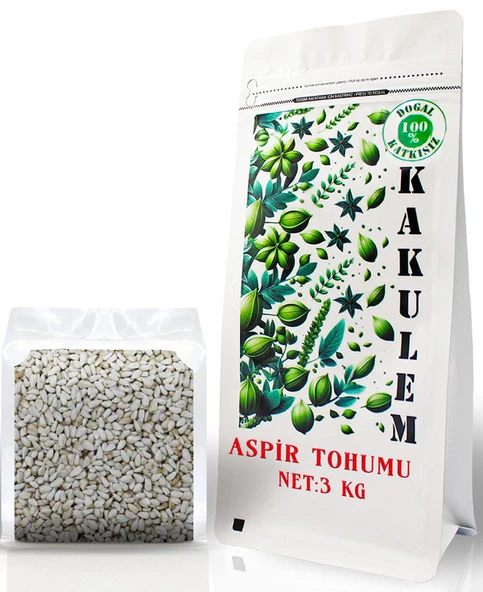 KAKUELM SERTİFİKALI Sultan Papağan Yemi Aspir Çekirdeği Tohumu 3 KG ürün görseli 1
