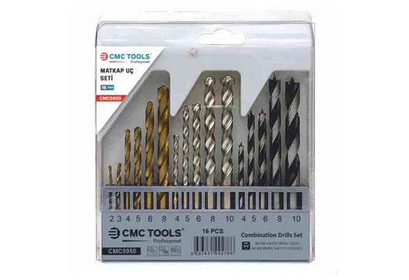 Cmc 16 Pcs Matkap Ucu Seti CMC5950 ürün görseli 1