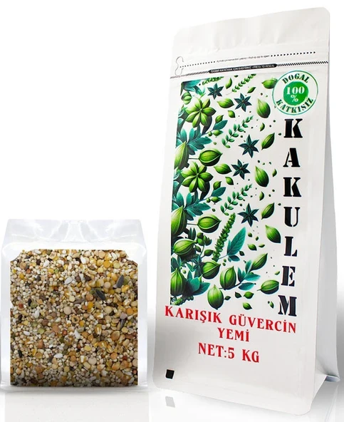 KAKULEM SERTİFİKALI Hızlı Geliştiren Lüks Karışık Güvercin Yemi 5 KG ürün görseli 1