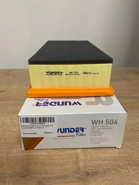 Wunder WH504 Süngerli Hava Filtresi PEUGEOT EXPERT 1.6 - 1.9 406 FIAT SCUDO 1.6 2.0 MTJ 1.9 LANCIA PHEDRA 2.0 - 2.0 1444.VV ürün görseli 1