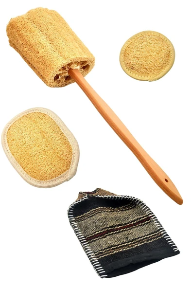 Doğal Kabak Lifi 4`lü Banyo Hamam Kese Seti (Yüz + Vücud + Sırt) - Set9 ürün görseli 1