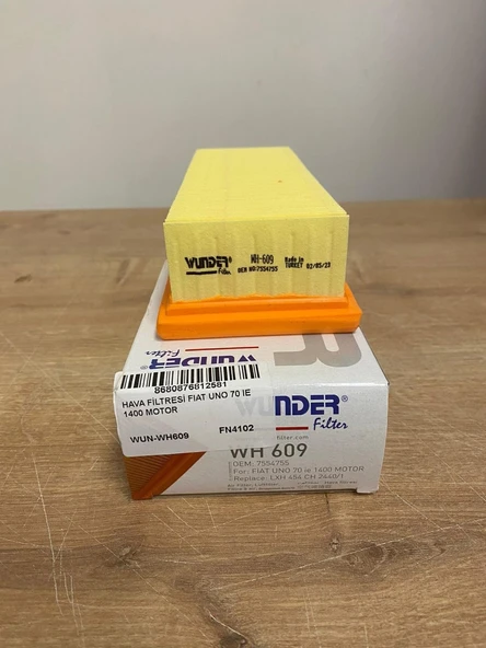 Wunder WH609 Hava Filtresi Fiat Uno 1.4 / Tipo / Tempra 6C0129620D ürün görseli 1