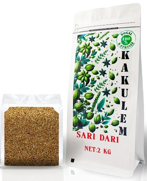 KAKULEM SERTİFİKALI Tozsuz A Kalite Sarı Darı 2 KG ürün görseli 1