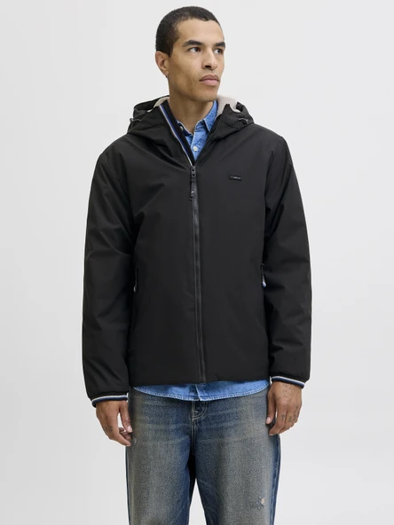 JACK JONES İçi Peluş Kapüşonlu Erkek Mont 12280512 ürün görseli 1