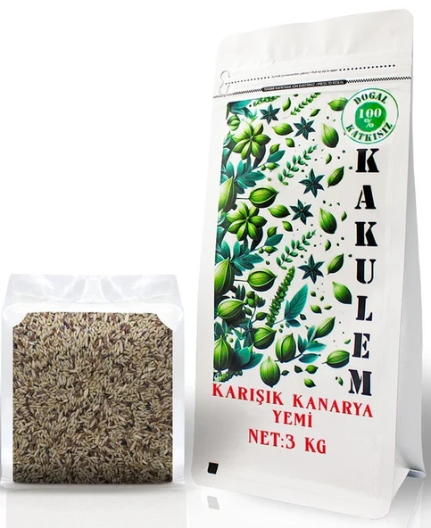 KAKULEM SERTİFİKALI Premium Karışık Kanarya Yemi 3 KG ürün görseli 1