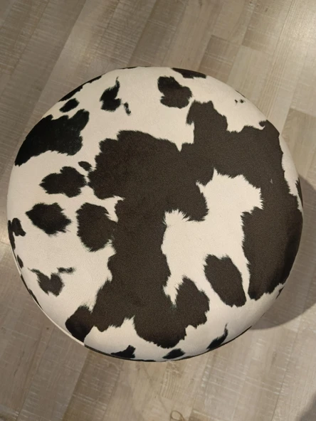 MERCAN MOBİLYA LEOPAR DESENLİ PUF BENCH - Resim 3