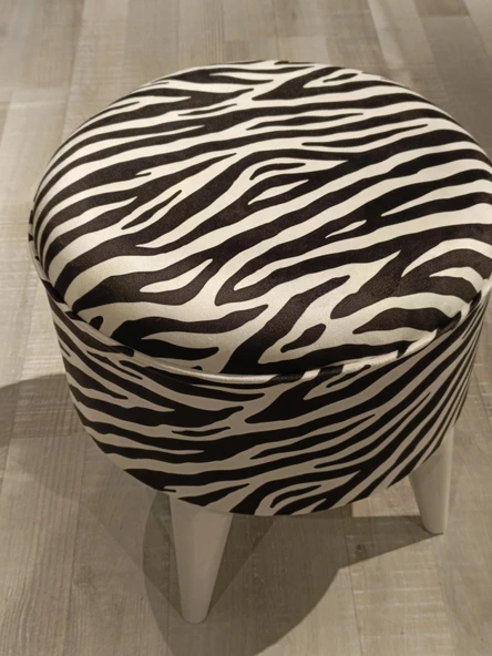 MERCAN MOBİLYA LEOPAR DESENLİ PUF BENCH - Resim 4
