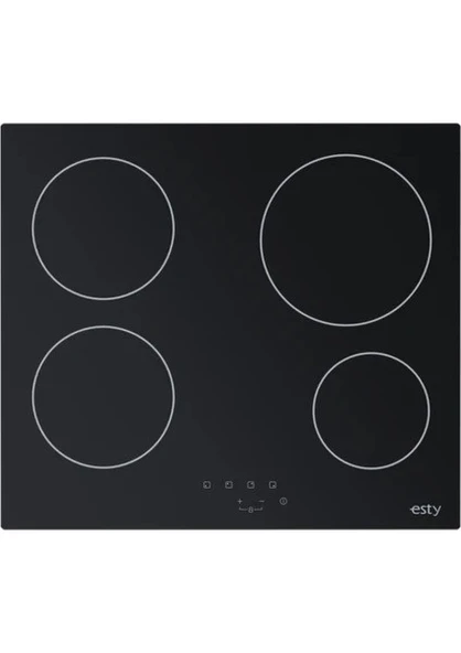 Esty AVO8210B01 Vitroseramik 60CM Siyah Elektrikli Ocak ürün görseli 1
