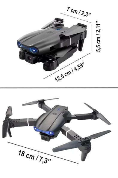 Çantalı Kameralı Katlanır Şarjlı Drone (ITEM KOD : E99) - Resim 2