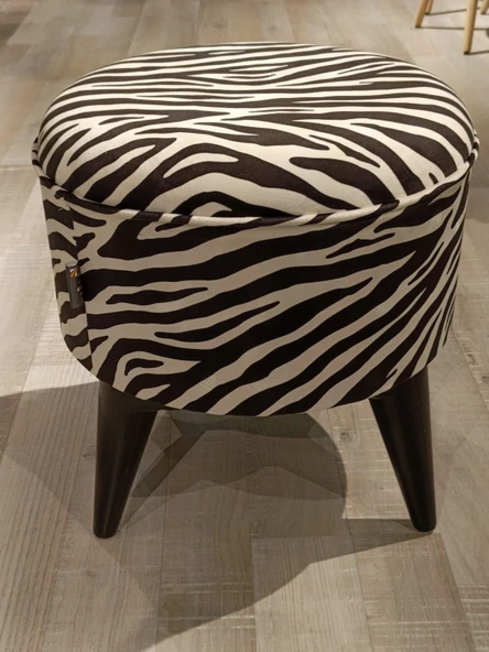 MERCAN MOBİLYA LEOPAR DESENLİ PUF BENCH - Resim 2