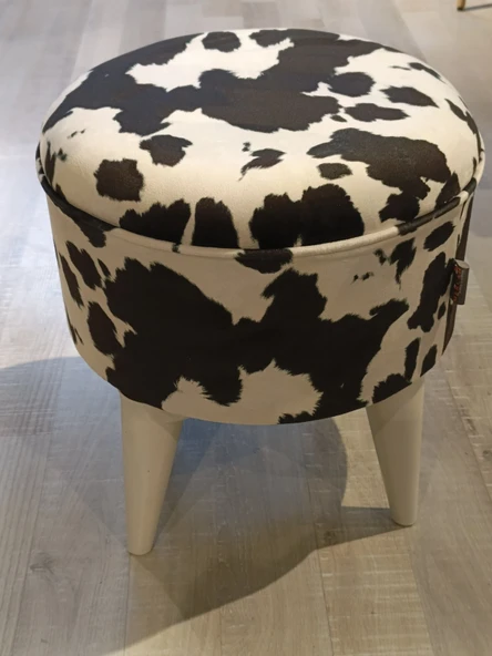 MERCAN MOBİLYA LEOPAR DESENLİ  BENCH PUF ürün görseli 1
