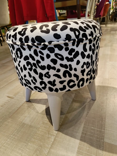 MERCAN MOBİLYA LEOPAR DESENLİ PUF BENCH - Resim 3
