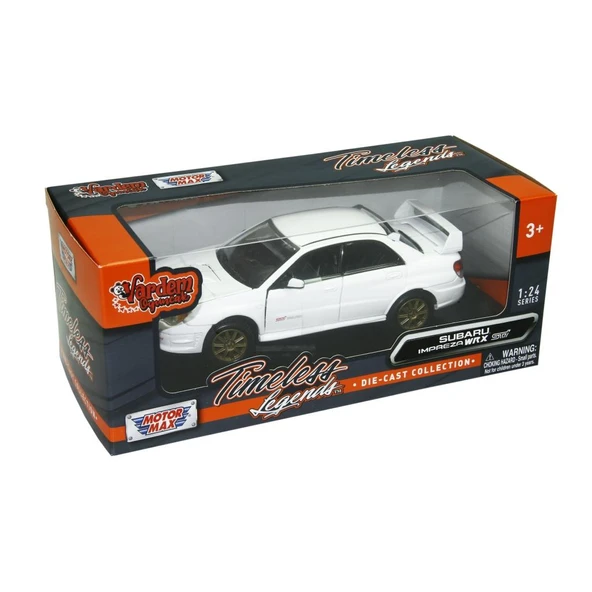 Motormax 1:24 Subaru Impreza WRX STI Beyaz Model Araba ürün görseli 1