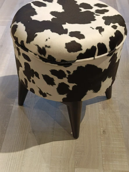MERCAN MOBİLYA LEOPAR DESENLİ PUF BENCH - Resim 5