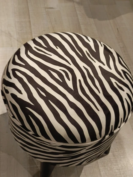 MERCAN MOBİLYA LEOPAR DESENLİ PUF BENCH - Resim 3