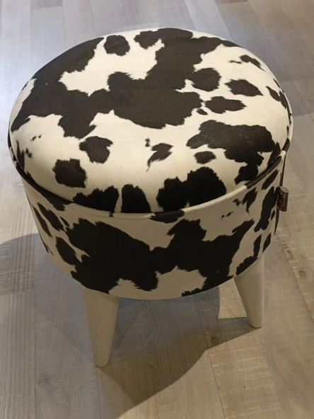 MERCAN MOBİLYA LEOPAR DESENLİ  BENCH PUF - Resim 2