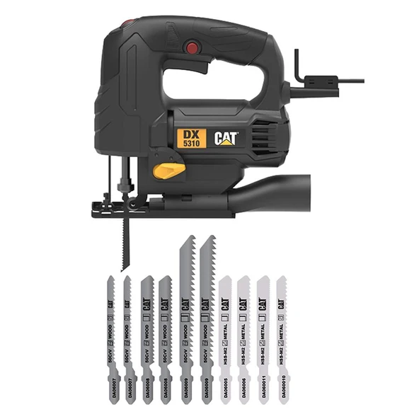 CAT DX5310 550Watt Profesyonel Devir Ayarlı Dekupaj Testere + DA06901 10 Parça Testere Ucu ürün görseli 1