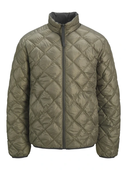 JACK JONES Kapitoneli Çift Taraflı Erkek Mont 12282608 ürün görseli 1