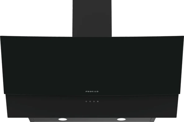 PROFİLO DVE9G560 90 CM DUVAR TİPİ DAVLUMBAZ SİYAH CAM ürün görseli 1