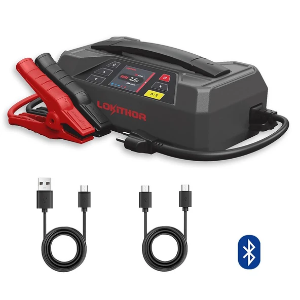 Lokithor JTC4250 12V/220V 4250Amp LiFePO4 Akıllı Akü Test + Akü Takviye + Akü Şarj Cihazı ürün görseli 1