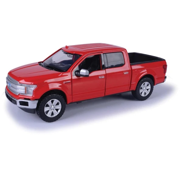 Motormax 2019 Ford F-150 Lariat Crew Cab Kırmızı 1:27 Model Araba ürün görseli 1