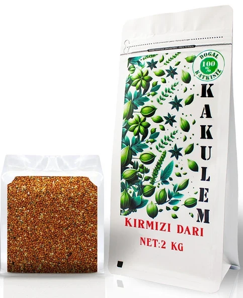KAKULEM SERTİFİKALI Kırmızı Darı Dal Darı 2 KG ürün görseli 1